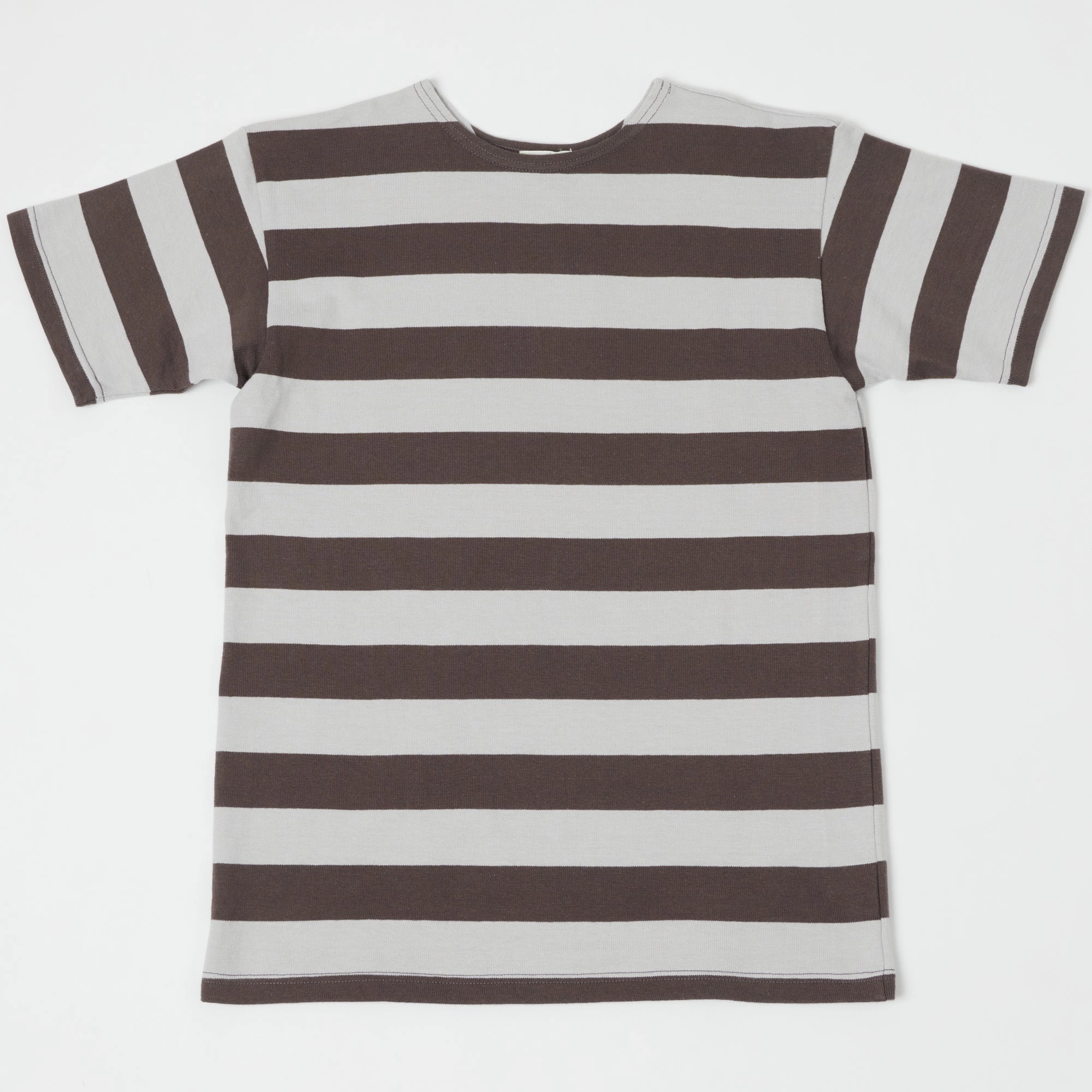 Seasonal Casual Warehouse & Co 4050 Duck Digger Border Stripe T-Shirt - Grey/Ash