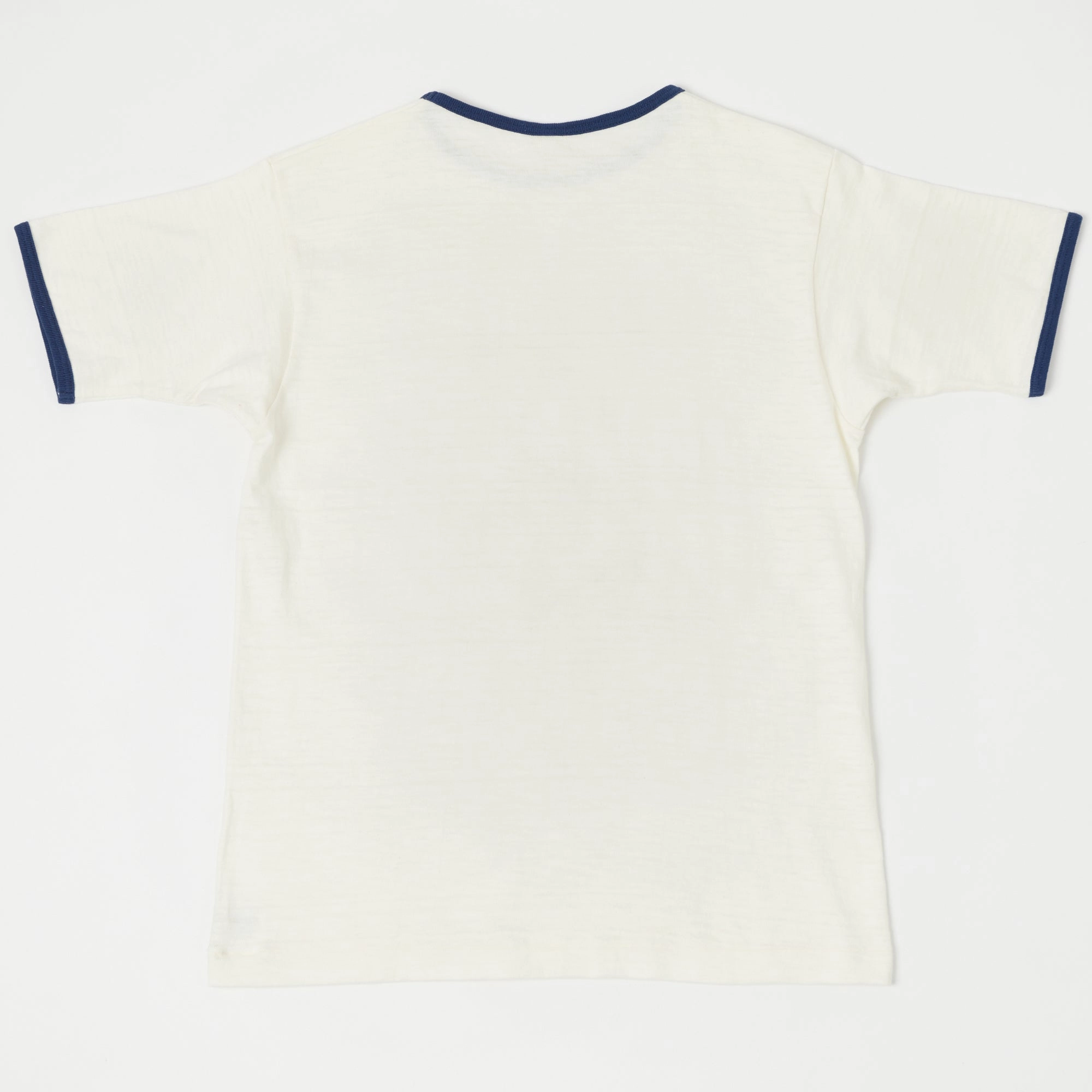 UV Protection Fabric Street Ready Warehouse & Co 4059 Ringer Shirt - Cream/Navy
