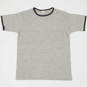 Warehouse & Co 4059 Ringer T-Shirt - Heather Grey/Ash SoftTouchFinish