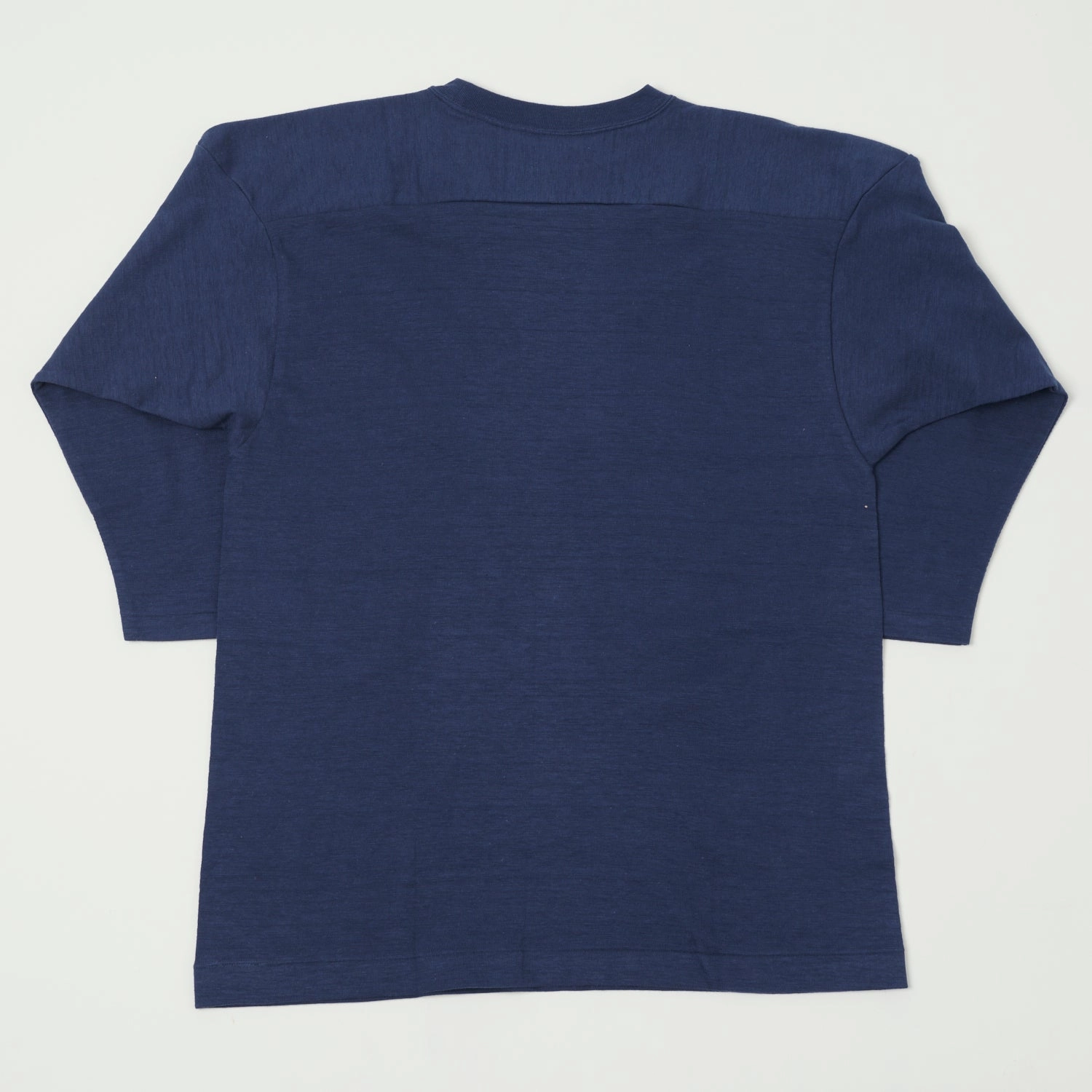 Warehouse & Co 4063 'Black River Falls' 3/4 Sleeve Football T-Shirt - Navy Layered Neckline