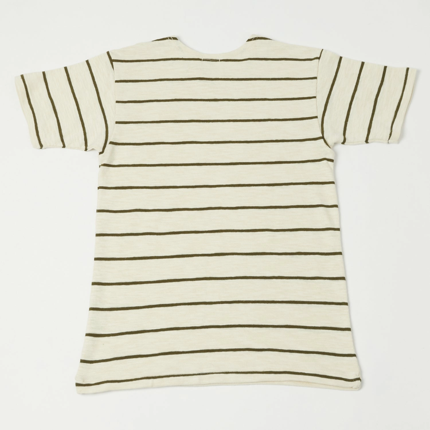 Basic Piece Warehouse & Co 4087 Duck Digger Stripe T-Shirt - Off White/Green
