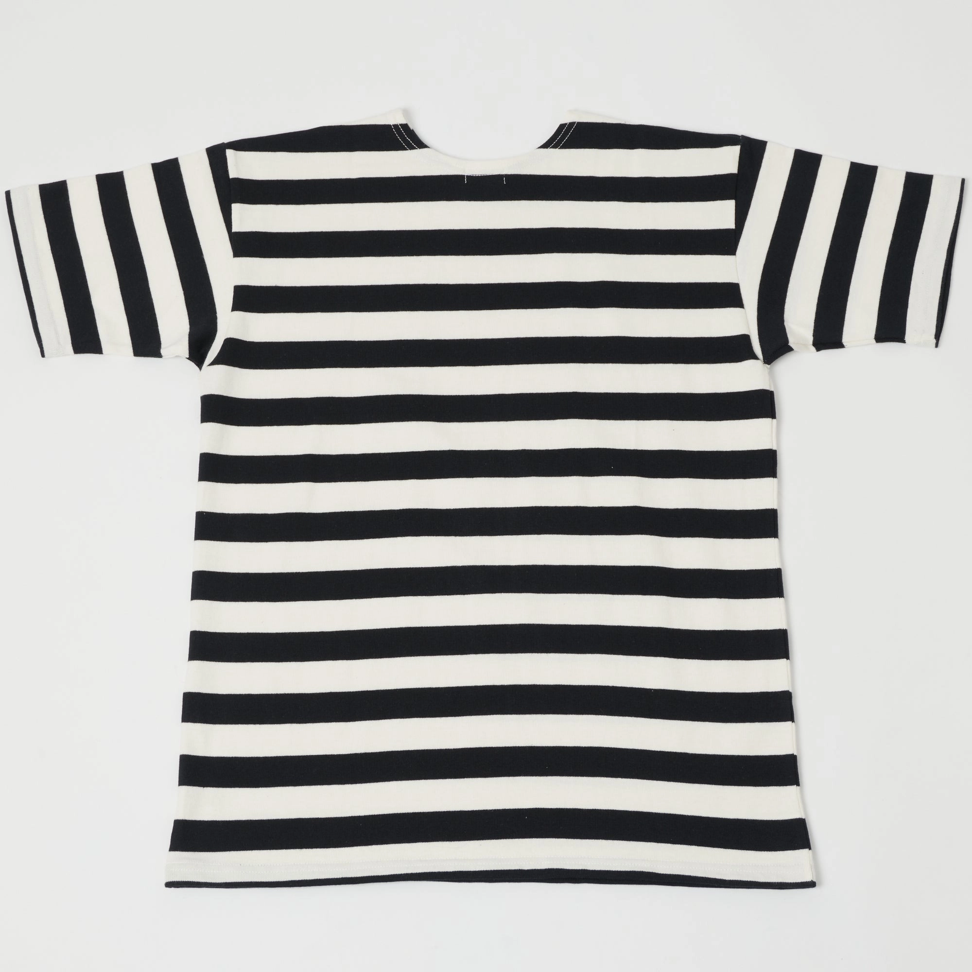 Fun Prints Chic Casual Wear Warehouse & Co 4094 Duck Digger Stripe T-Shirt - Off White/Black