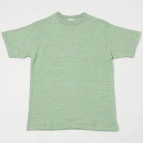 Durable Ribbed Hem Warehouse & Co 4096 Cotton Rayon T-Shirt - Heather Green