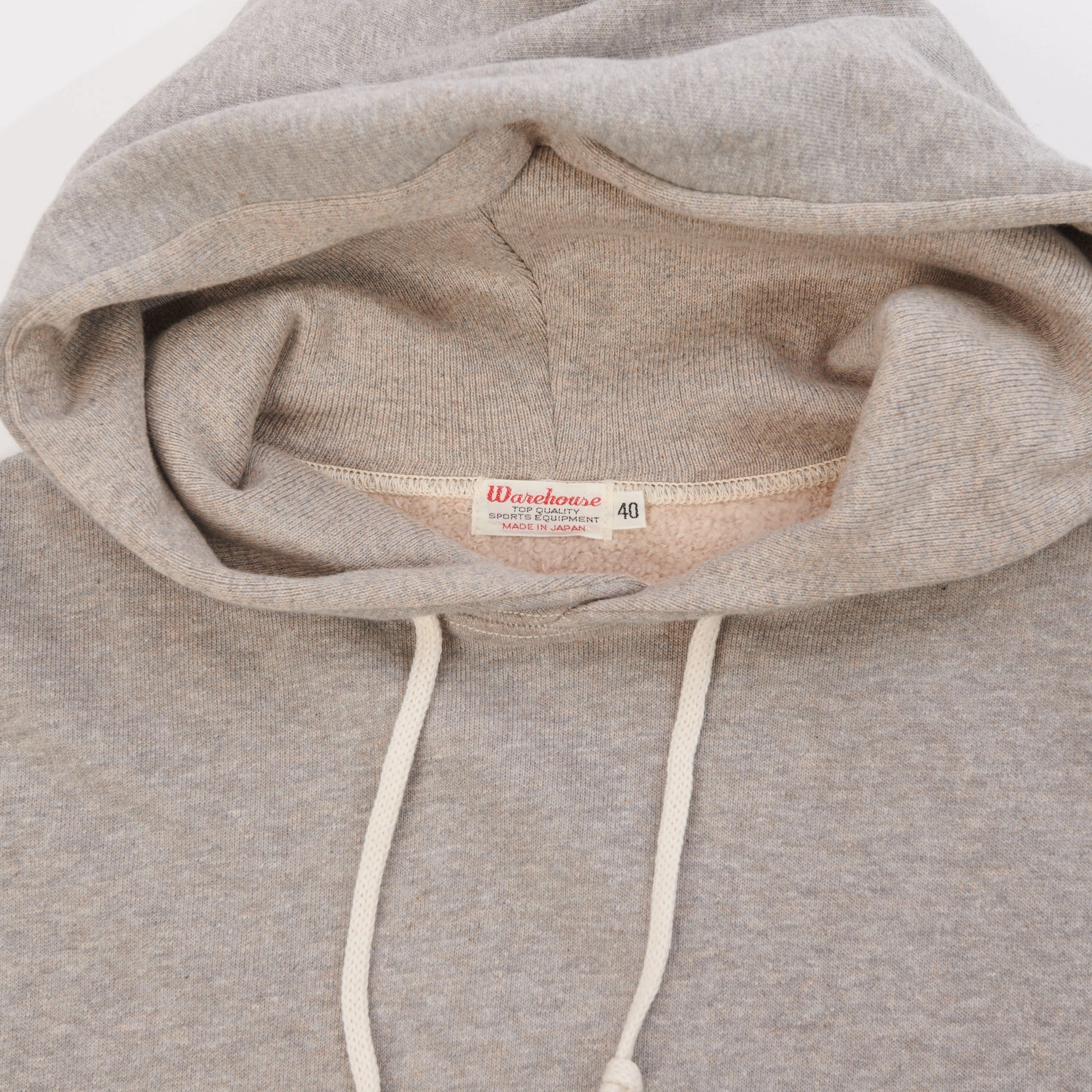 Warehouse & Co 450 Two Needle Hooded Sweatshirt - Heather Grey Comfortable Fashion Cool Vibes
