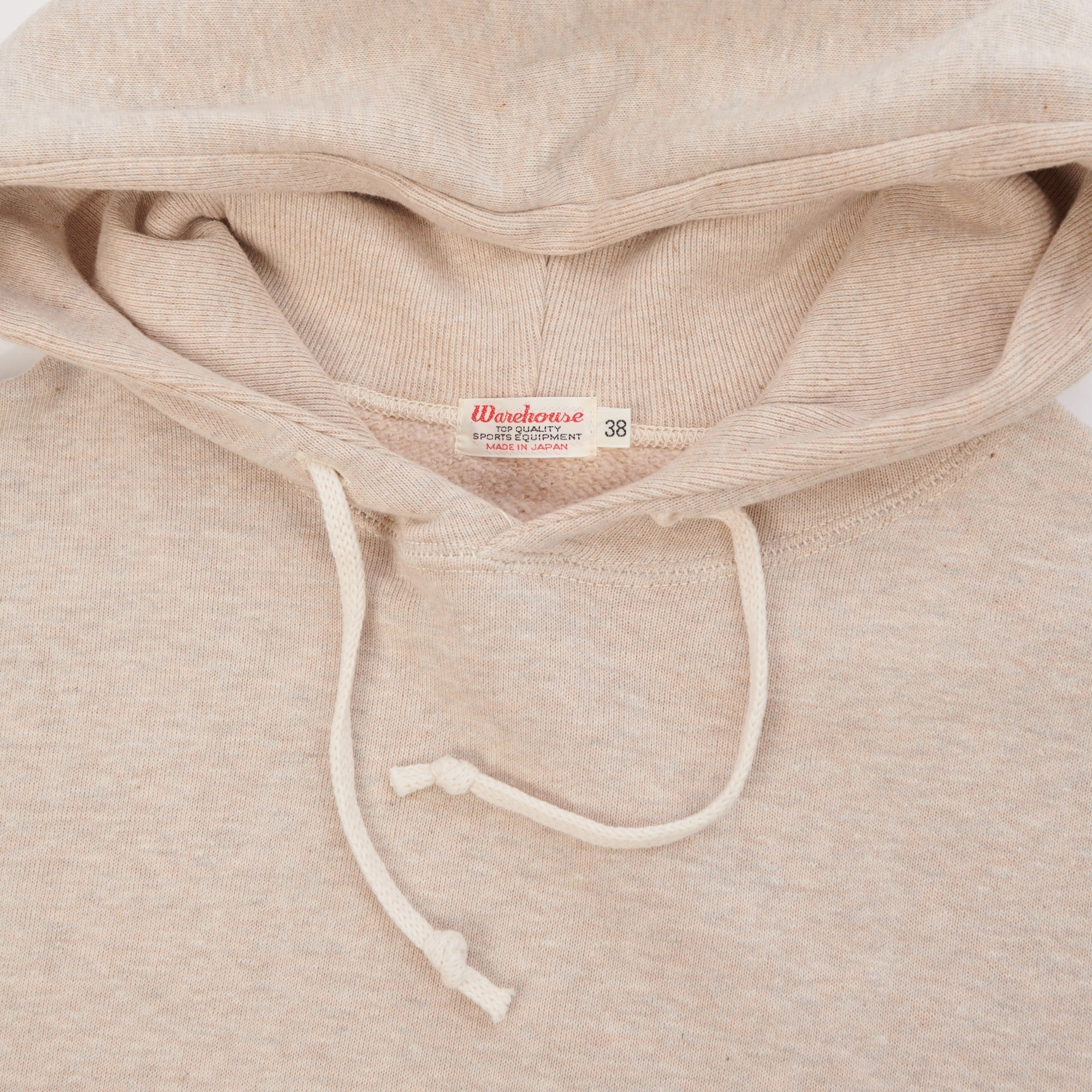 Warehouse & Co 450 Two Needle Hooded Sweatshirt - Oatmeal product tribal energy