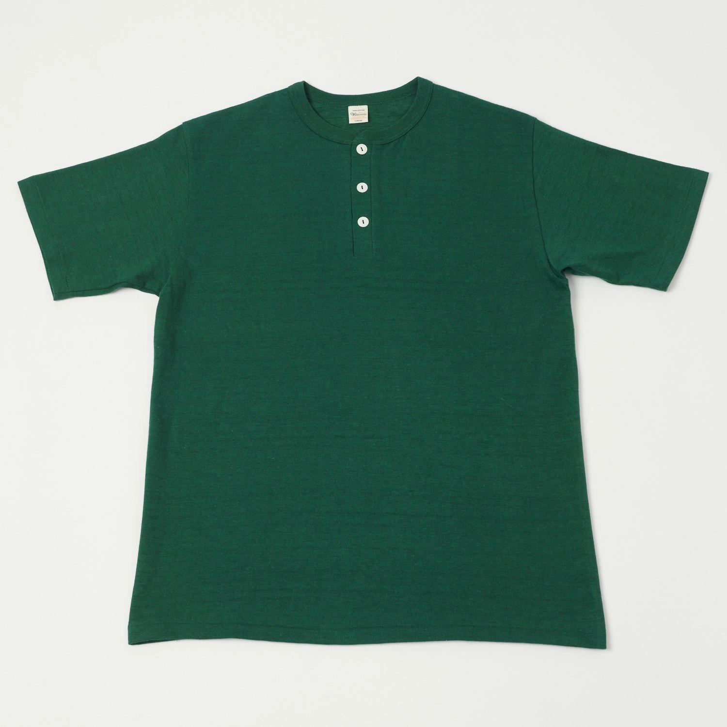 EthicalProduction Warehouse & Co 4601 Henley T-Shirt - Dark Green