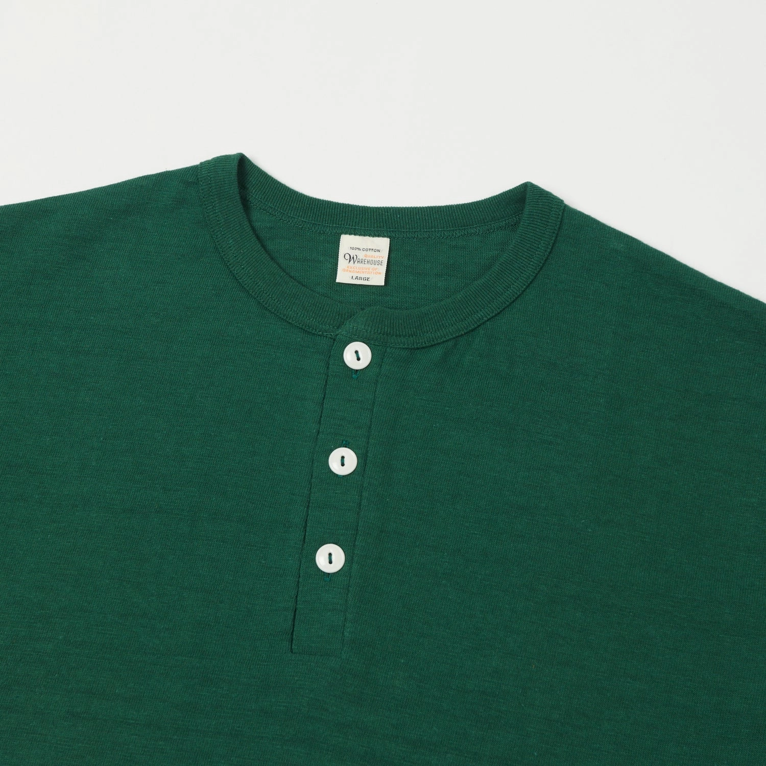 Easy Layering Warehouse & Co 4601 Henley T-Shirt - Dark Green