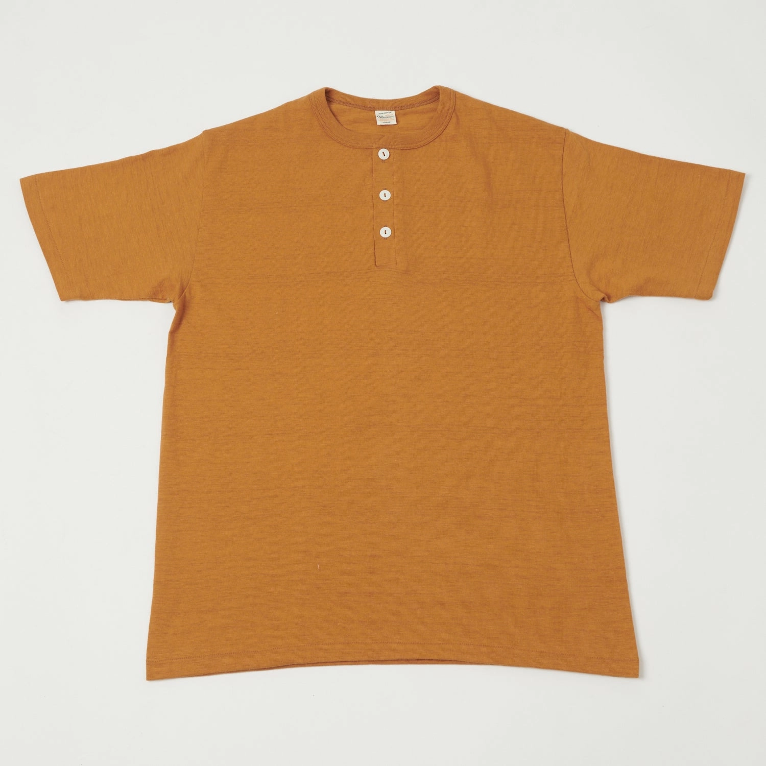 Warehouse & Co 4601 Henley T-Shirt - Dark Orange Fresh and Cool