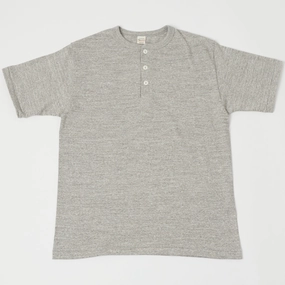 Personalized Warehouse & Co 4601 Henley T-Shirt - Heather Grey