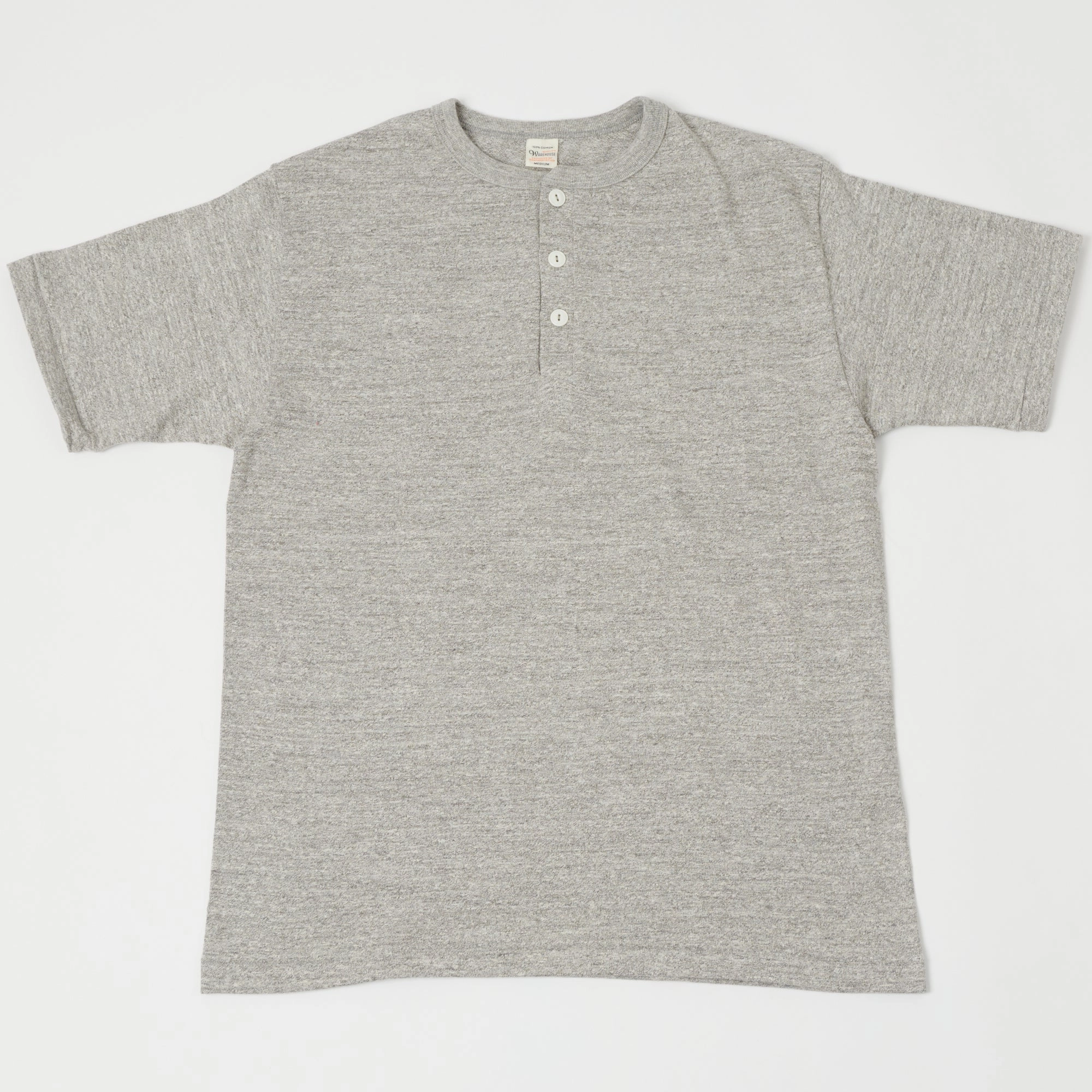 Personalized Warehouse & Co 4601 Henley T-Shirt - Heather Grey