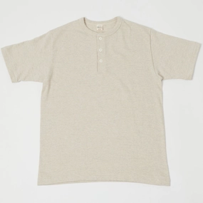 tall size Warehouse & Co 4601 Henley T-Shirt - Oatmeal