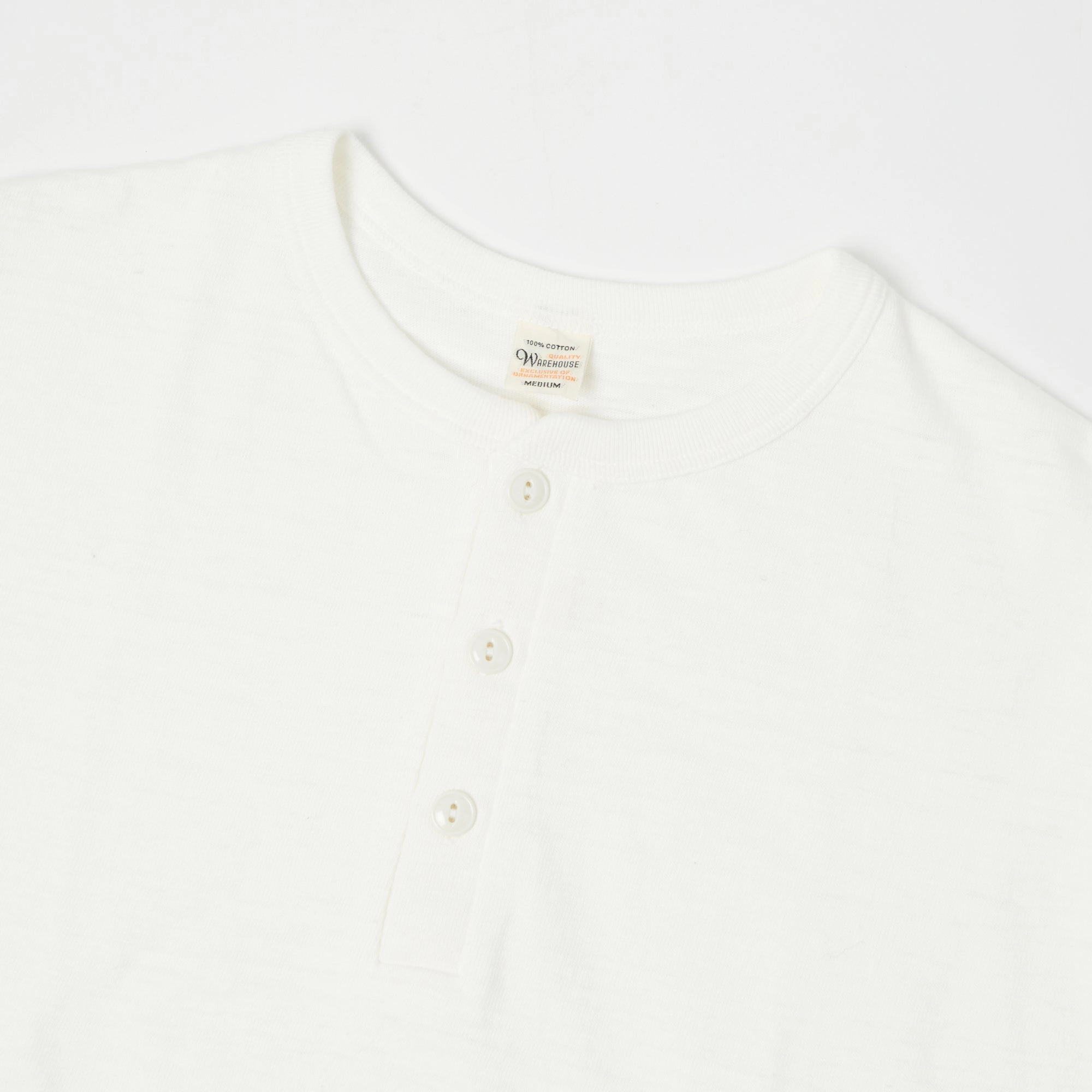 Trendy Vibes Wear Warehouse & Co 4601 Henley T-Shirt - Off White
