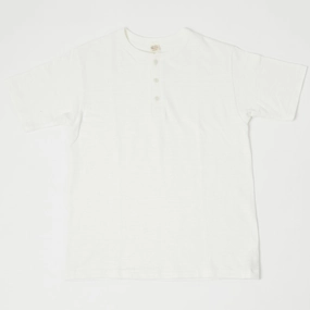 Warehouse & Co 4601 Henley T-Shirt - Off White Quick Dry Fabric