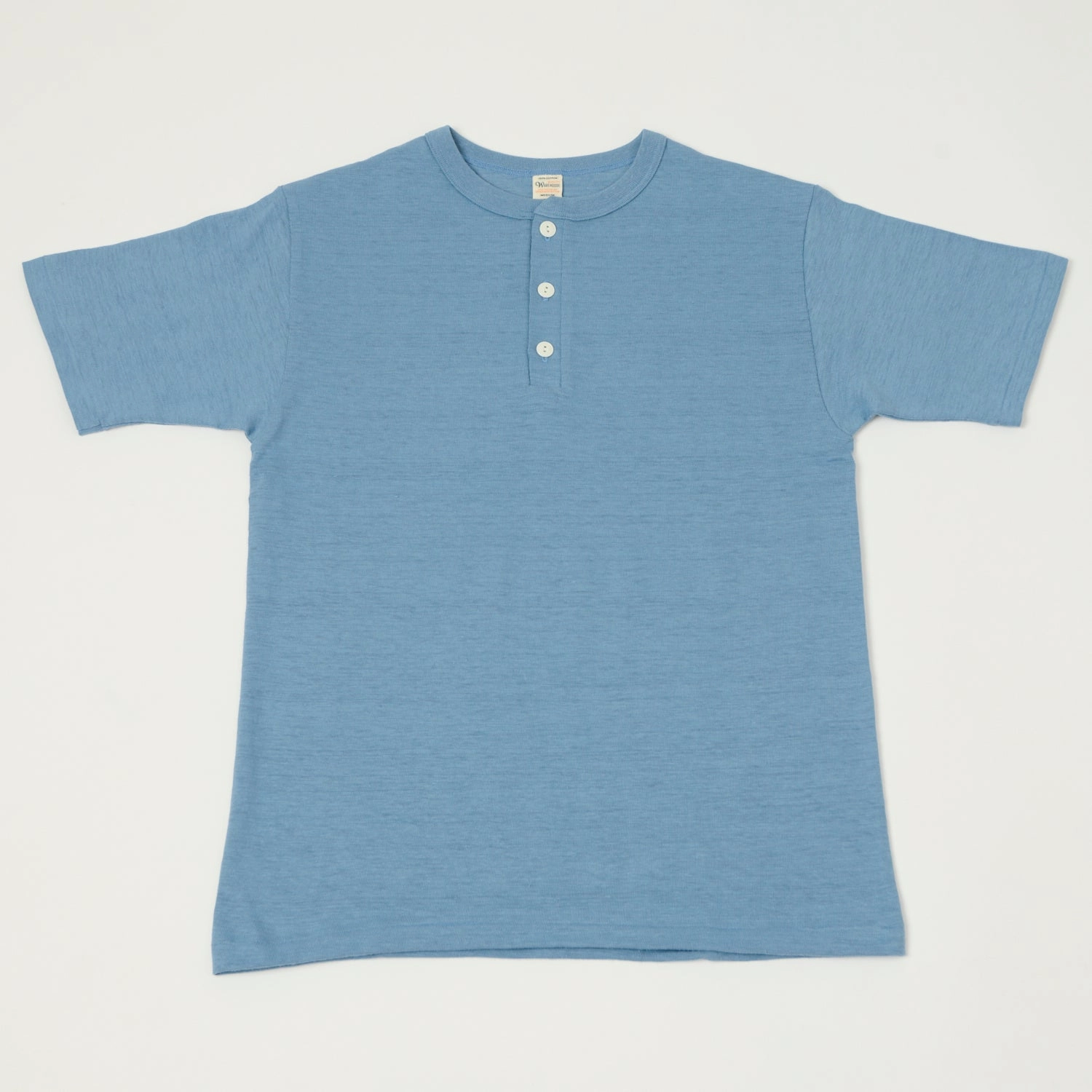 Effortless Comfort Design Versatile Piece Warehouse & Co 4601 Henley T-Shirt - Pale Blue