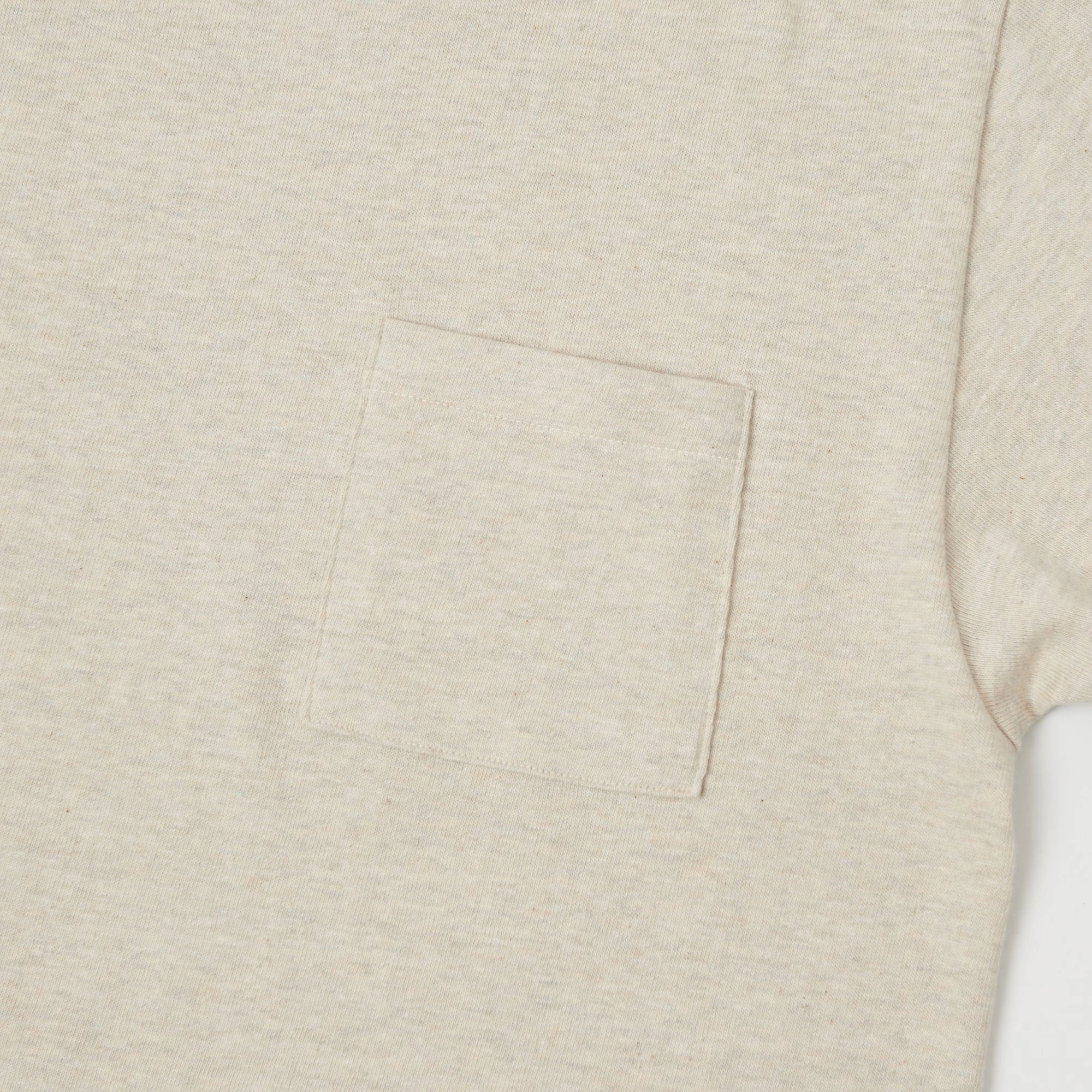 Warehouse & Co 4601 Pocket T-Shirt - Oatmeal Multi Purpose Wear Smooth Jersey Texture