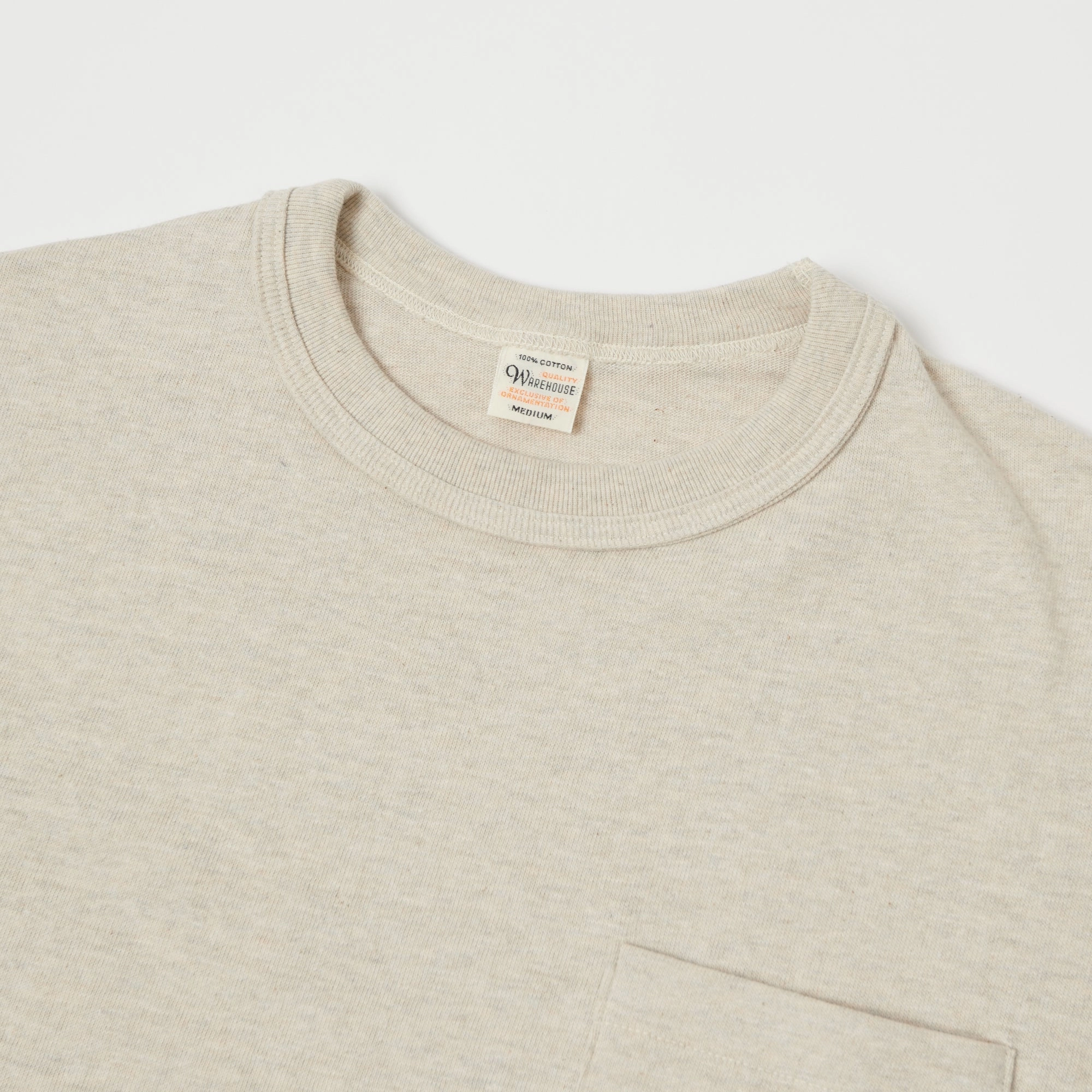 Warehouse & Co 4601 Pocket T-Shirt - Oatmeal Active Wear