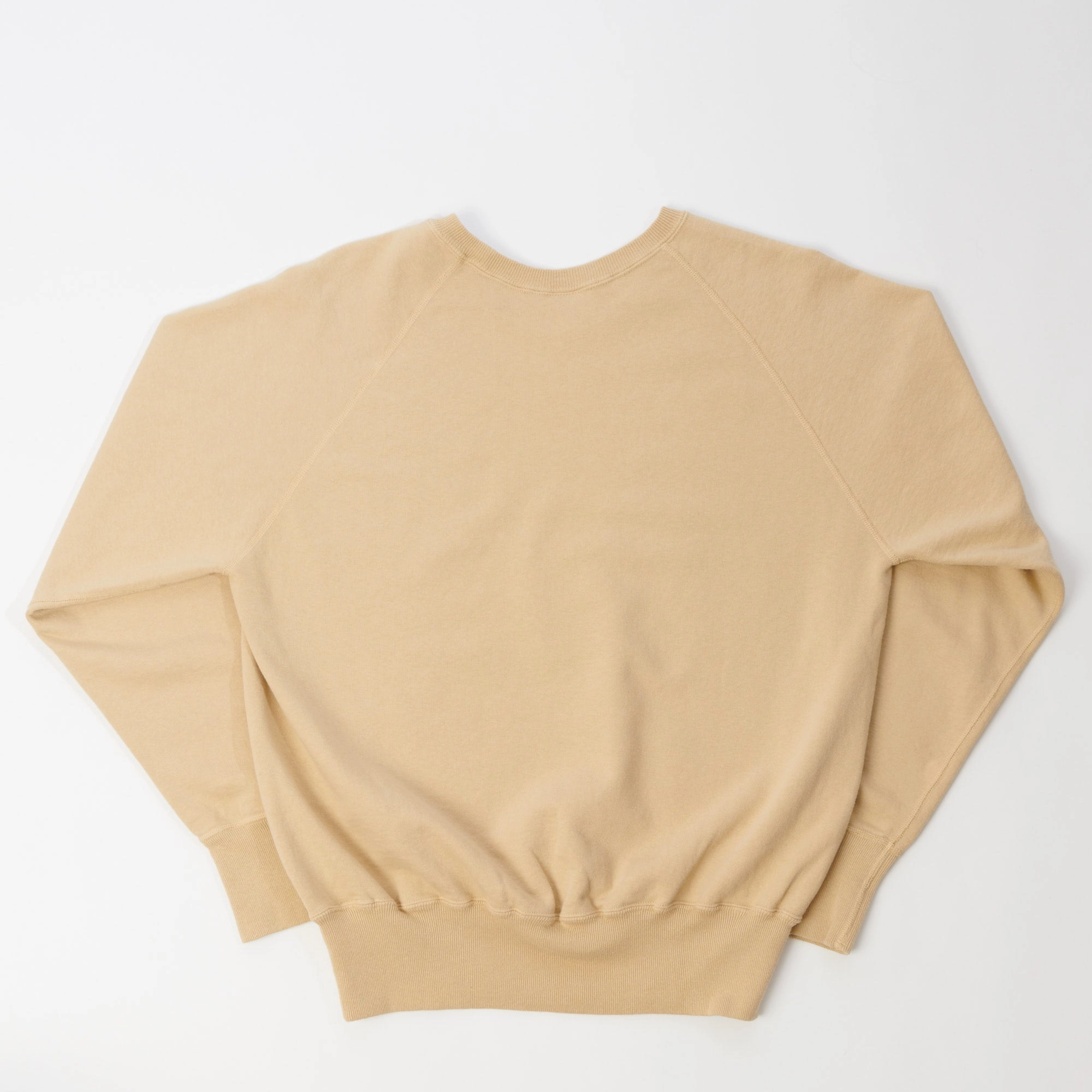 Warehouse & Co 461 Raglan Sleeve Neck Sweatshirt - Dark Beige Casual Vibe