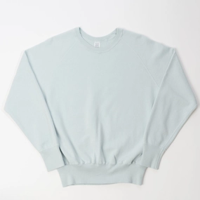 Modern Sporty Satin Lining Warehouse & Co 461 Raglan Sleeve Sweatshirt - Sax Blue