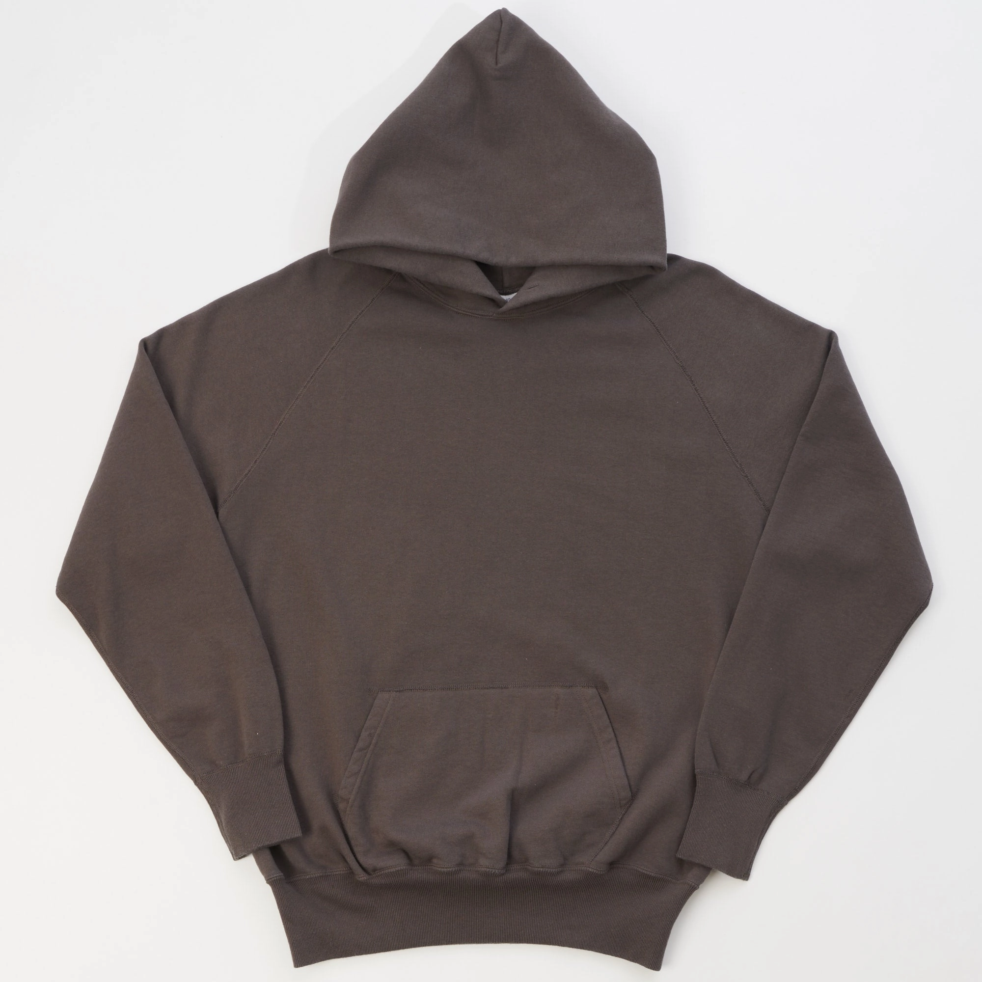 Warehouse & Co 462 Raglan Sleeve Hooded Sweatshirt - Charcoal Layered Comfort
