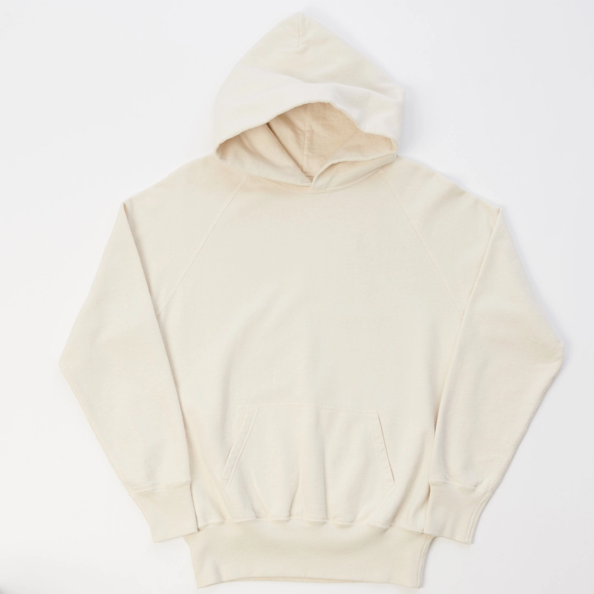 product team unity Warehouse & Co 462 Raglan Sleeve Hooded Sweatshirt - Cream