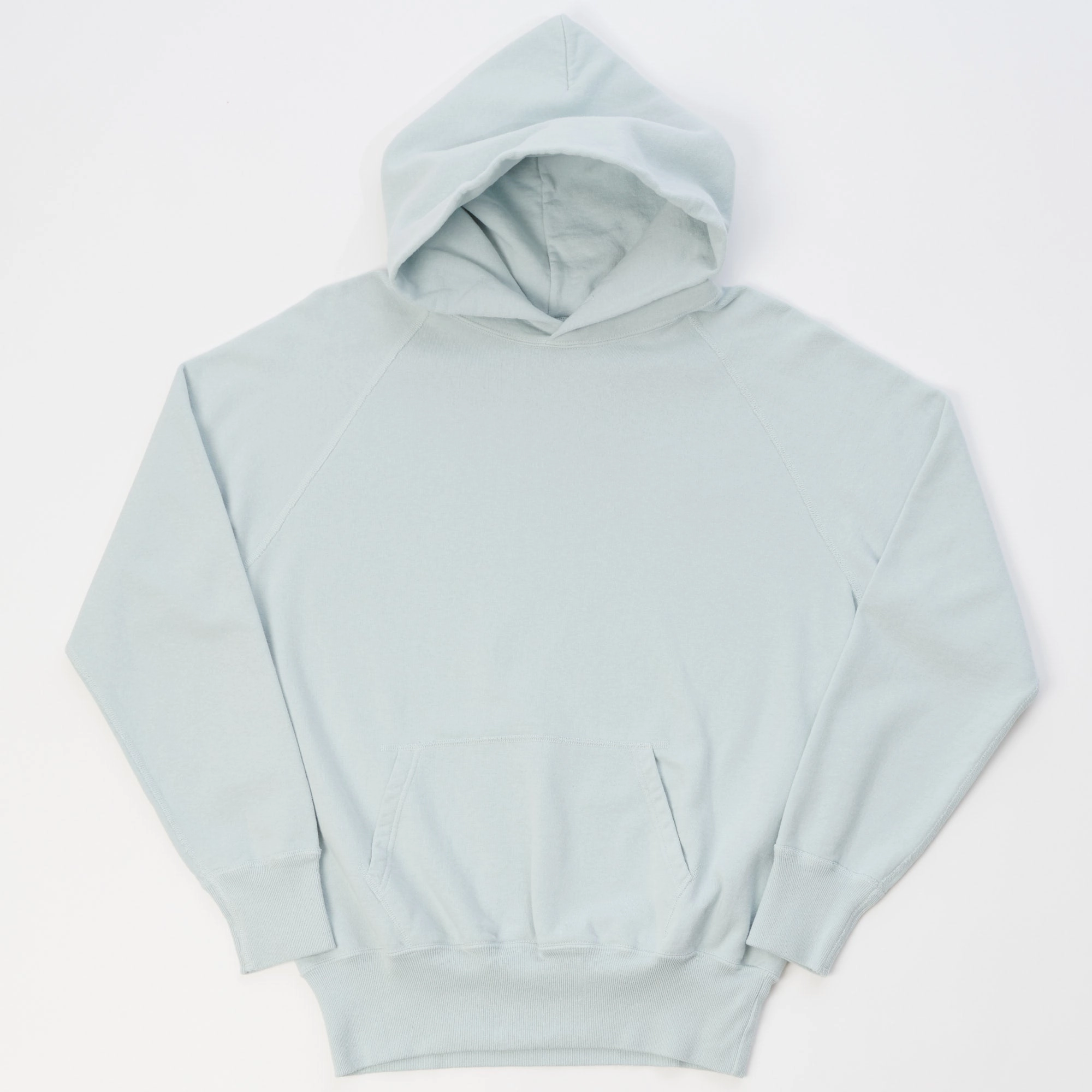 industry standard Easy Layering Warehouse & Co 462 Raglan Sleeve Hooded Sweatshirt - Sax Blue