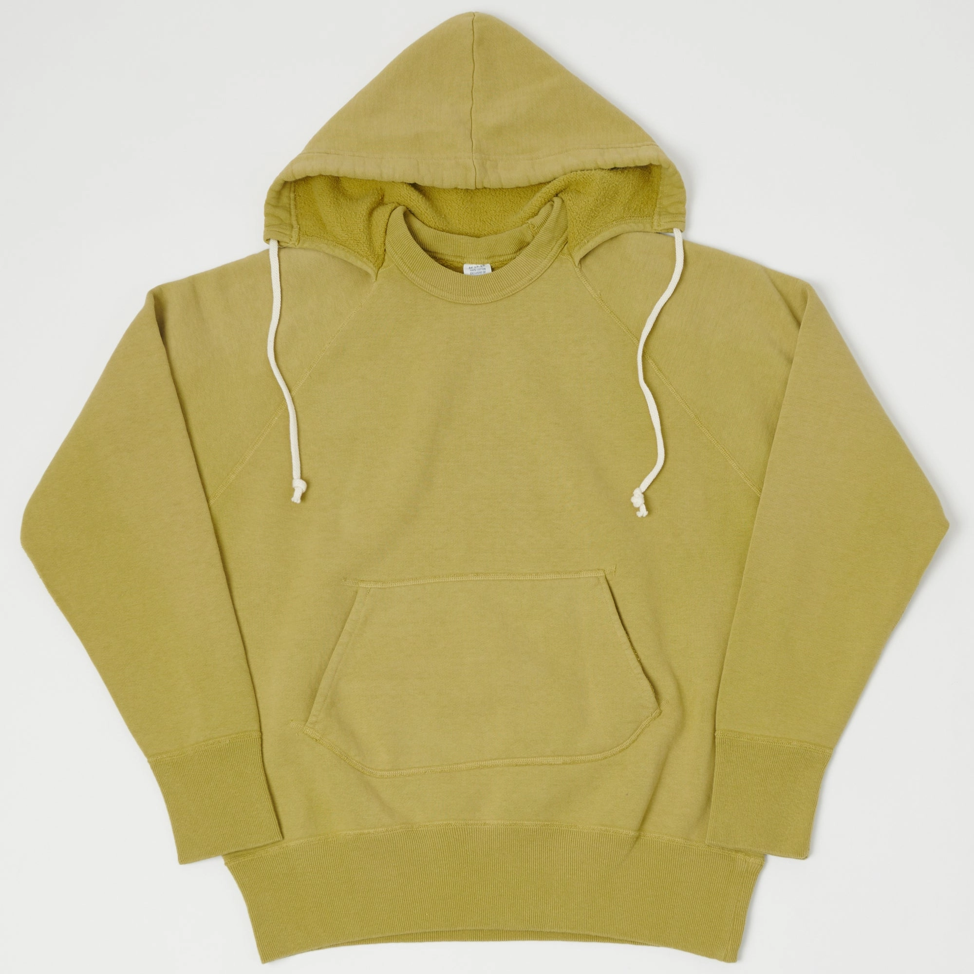 Warehouse & Co 475 Hooded Sweatshirt - Faded Yellow good for yoga