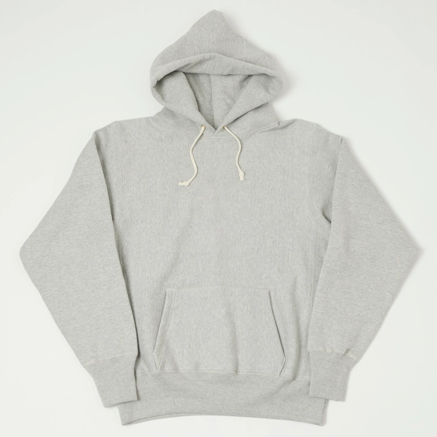 Warehouse & Co 484 Reverse Weave Hooded Sweatshirt - Heather Grey Anti Odor Comfy Wear