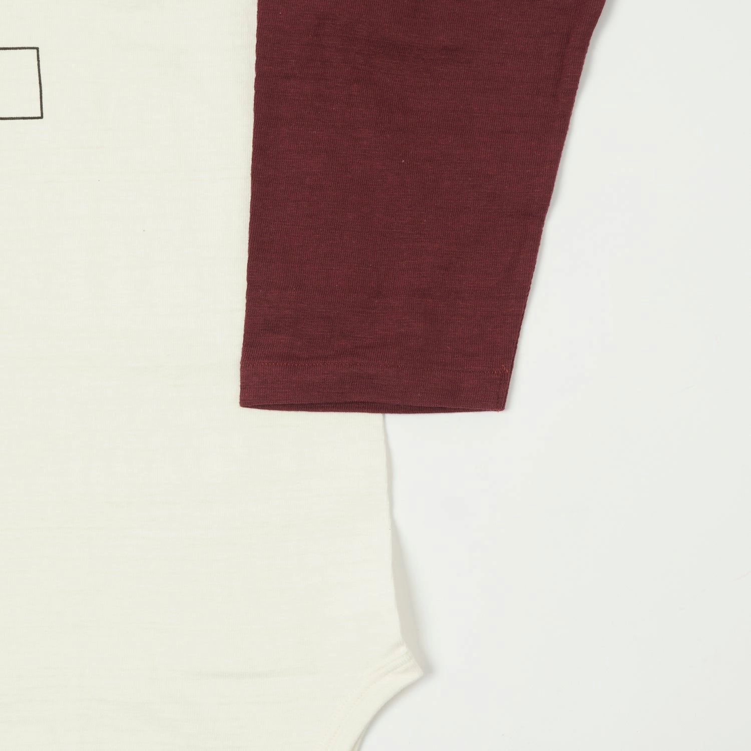 Casual Active Warehouse & Co 'Black River Tigers' 4800 Baseball T-Shirt - Cream/Bordeaux