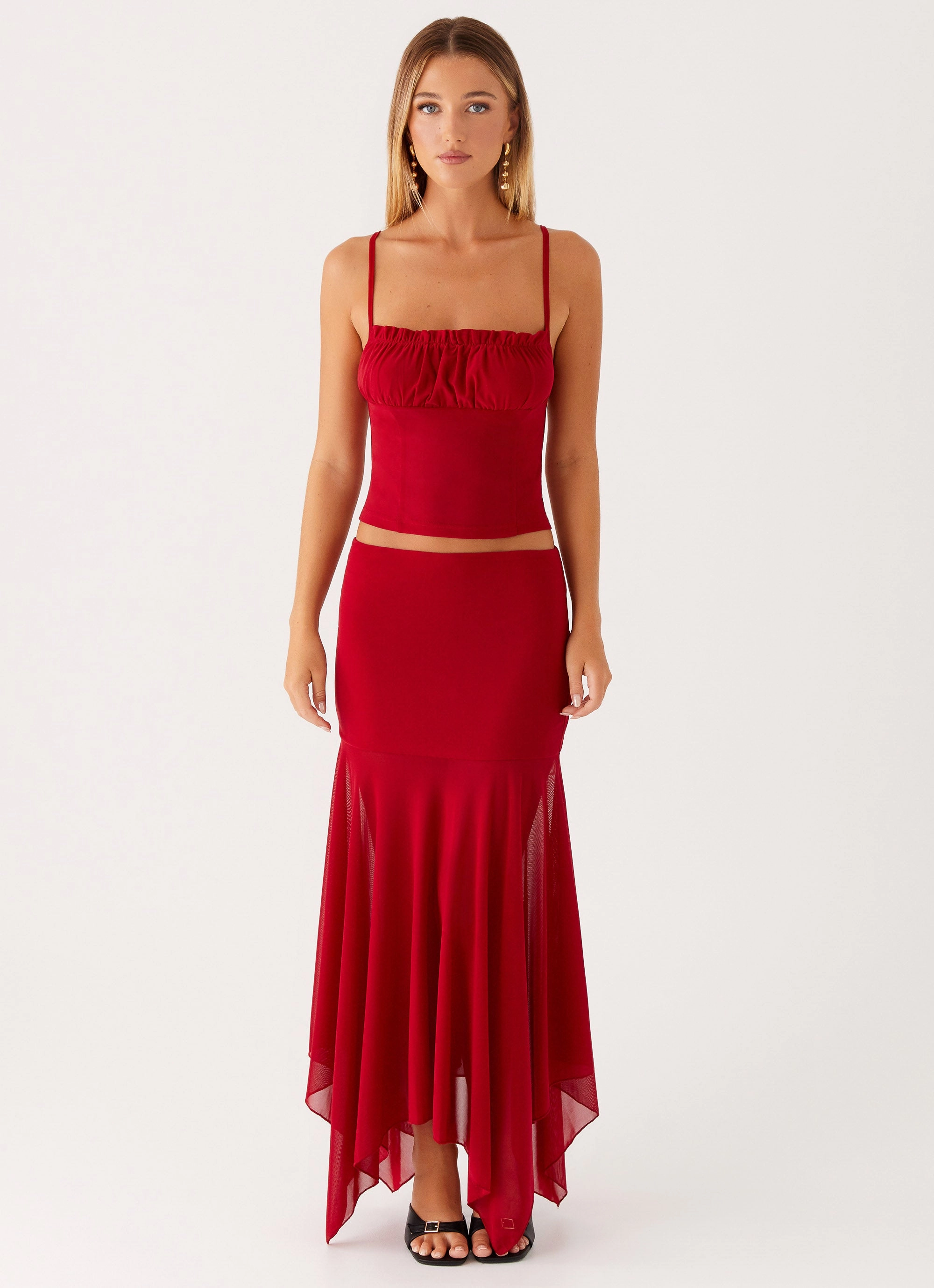 Regular-fit Dionne Top - Red