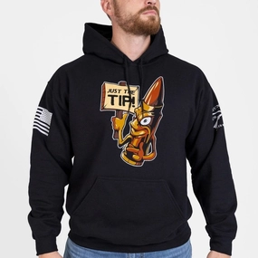 Trendy Design Just The Tip Hoodie - Black
