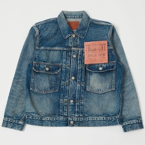 Full Count 2102 13.75oz Type II Denim Jacket - 'More Than Real' Wash LaserCut Ventilation Zones