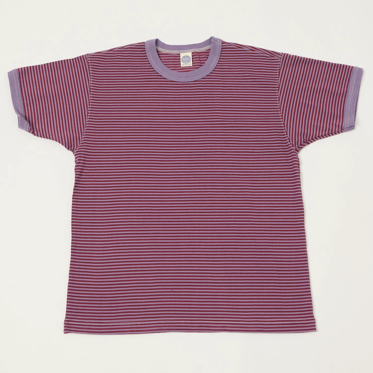 TOYS McCOY 'The Great American Hero' Stripe T-Shirt - Blue/Red Fresh and Cool Relaxed Movement