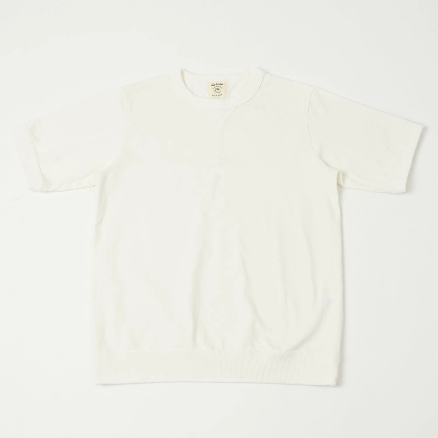 SoftTouchFinish Jackman Dotsume Rib T-Shirt - Off White
