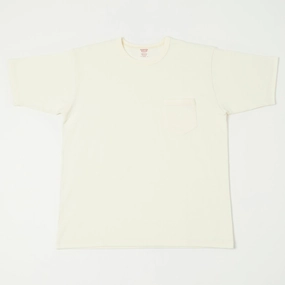 Freewheelers & Co Power Wear Short Sleeve Pocket Tee - Off White Classic timelessness