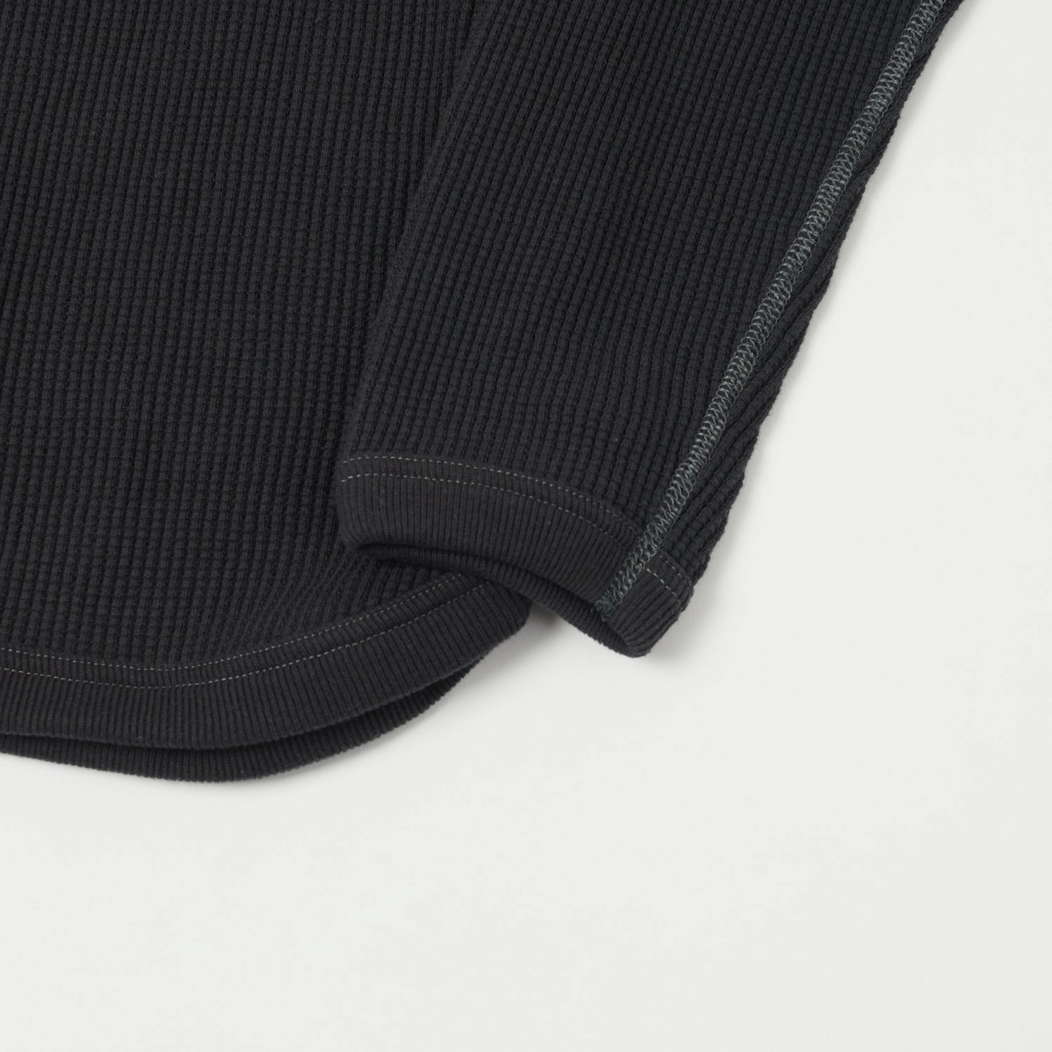 Simple Look Full Count 5964 Heavyweight Waffle T-Shirt - Ink Black