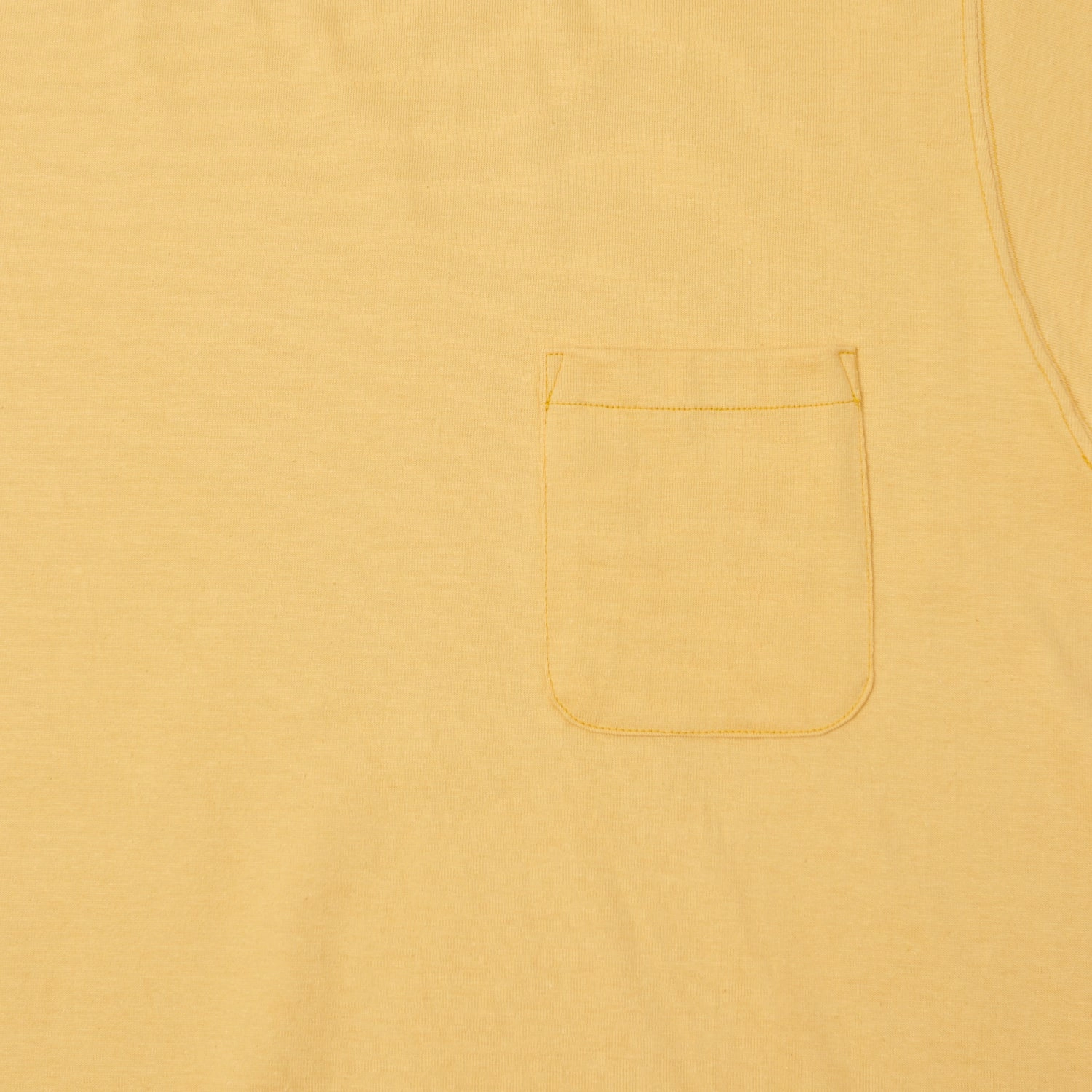 TOYS McCOY Ringer Pocket T-Shirt - Yellow/Charcoal Low carbon footprint