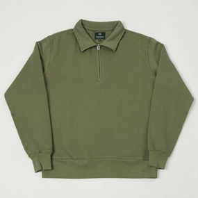 right for travel Knickerbocker 'Stadium Loft' Quarter Zip Sweatshirt - Laurel