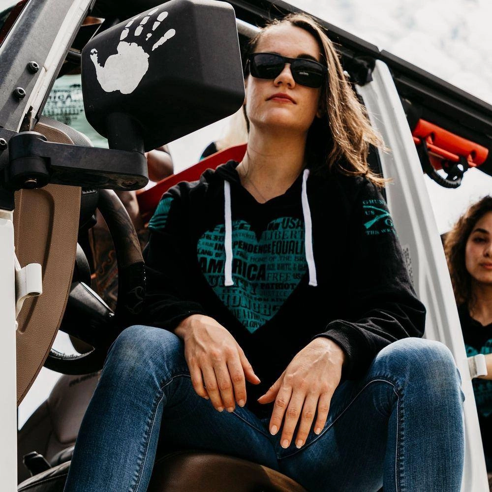 Relaxed Essentials Women's American Poetry Hoodie