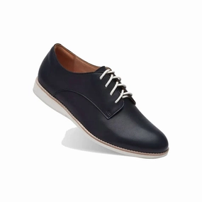 French Oxfords Chic Fit Style Women's Derby Shoes In Black