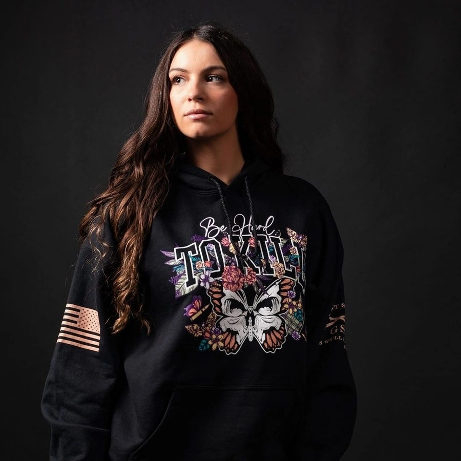 Women's Hard To Kill Hoodie - Black Vintage Look product tribal energy