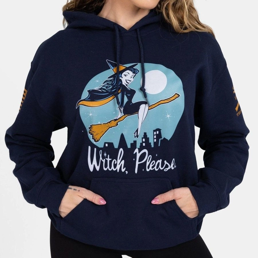 Streetwear Basics Women's Witch, Please Hoodie - Navy