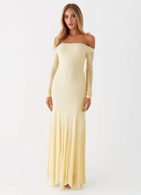Maribel Maxi Dress - Yellow Chic Tone
