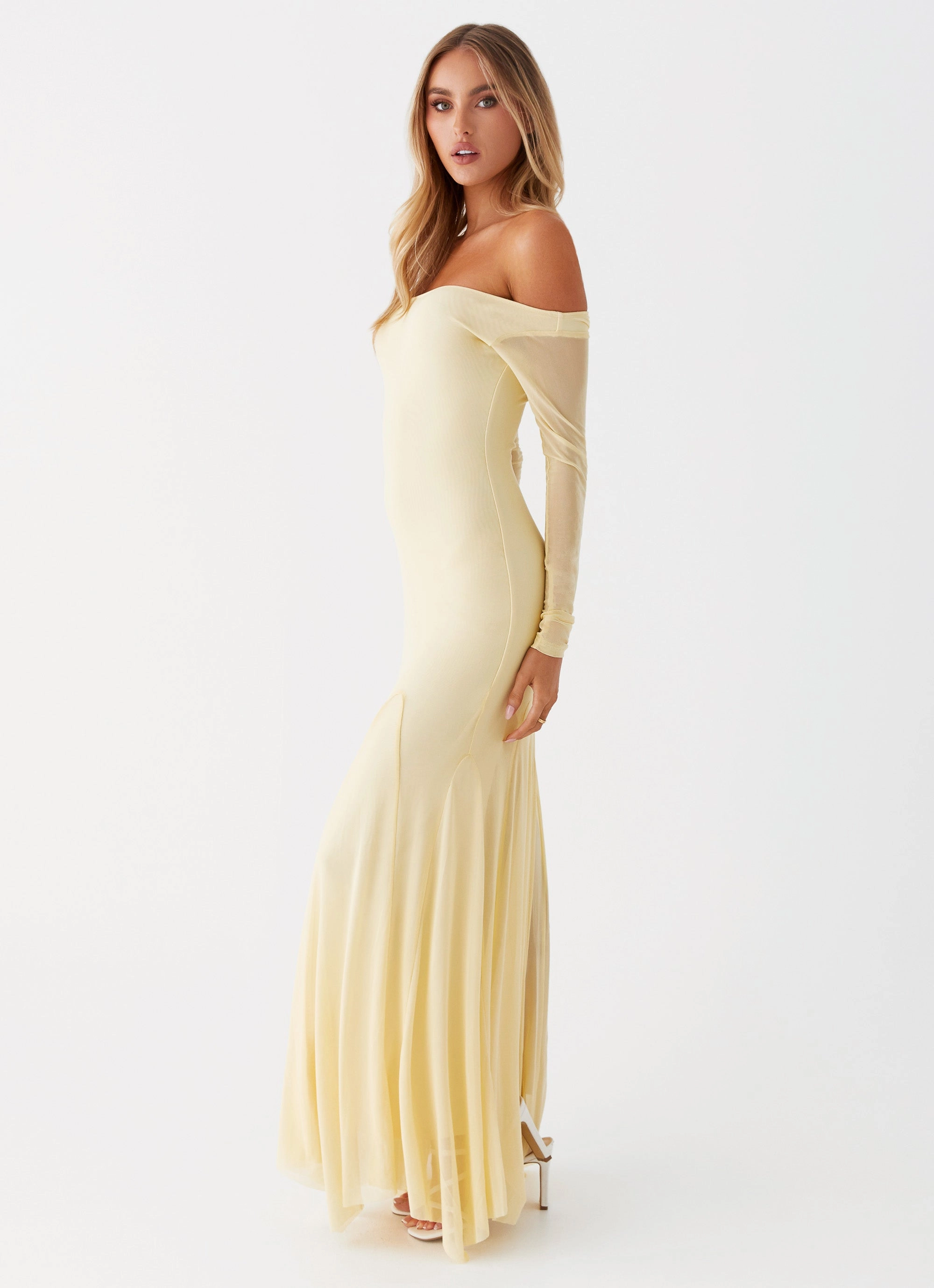 High low hem Maribel Maxi Dress - Yellow