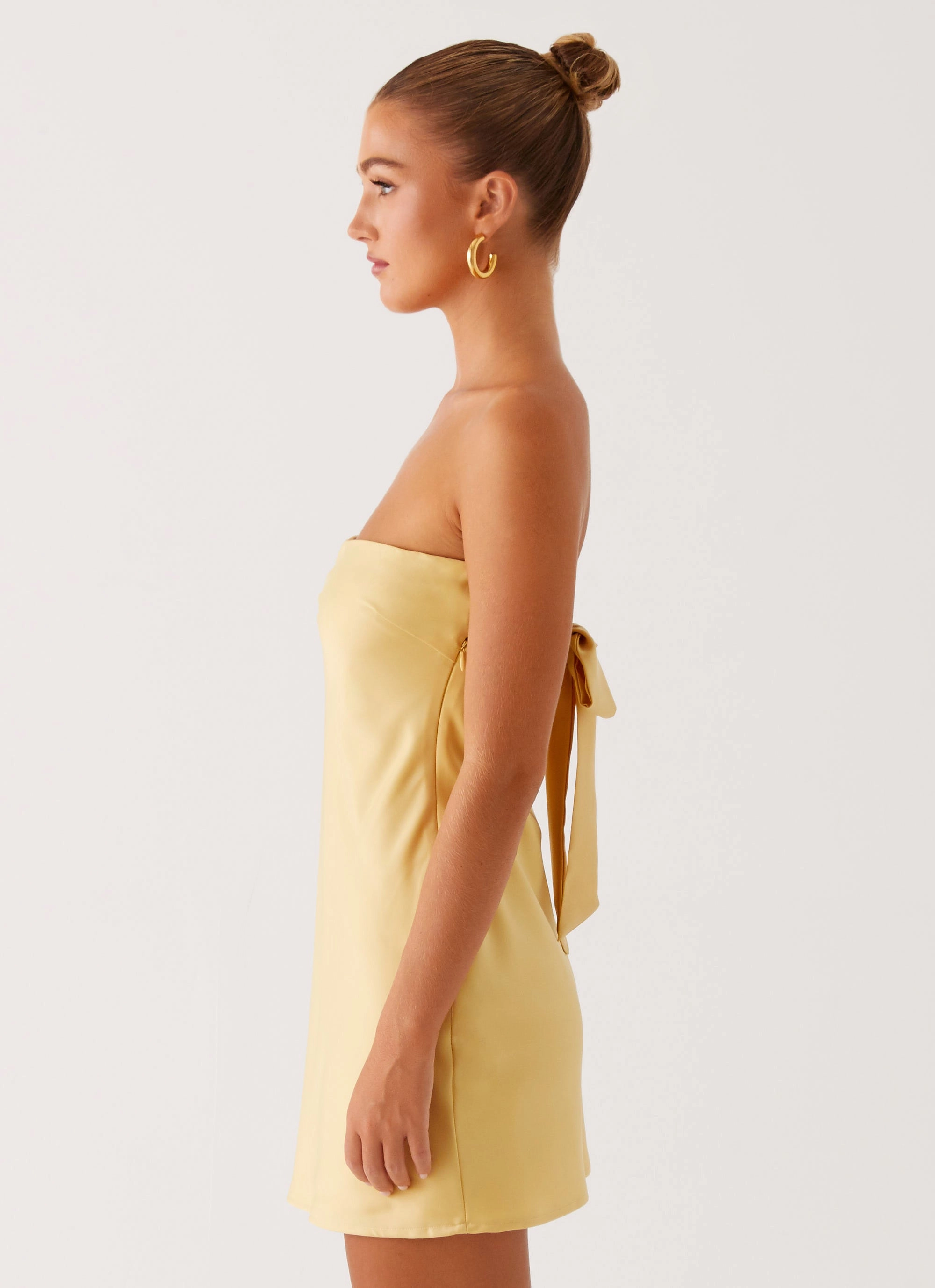 Functional Layer Travel Edge Yulina Mini Dress - Yellow
