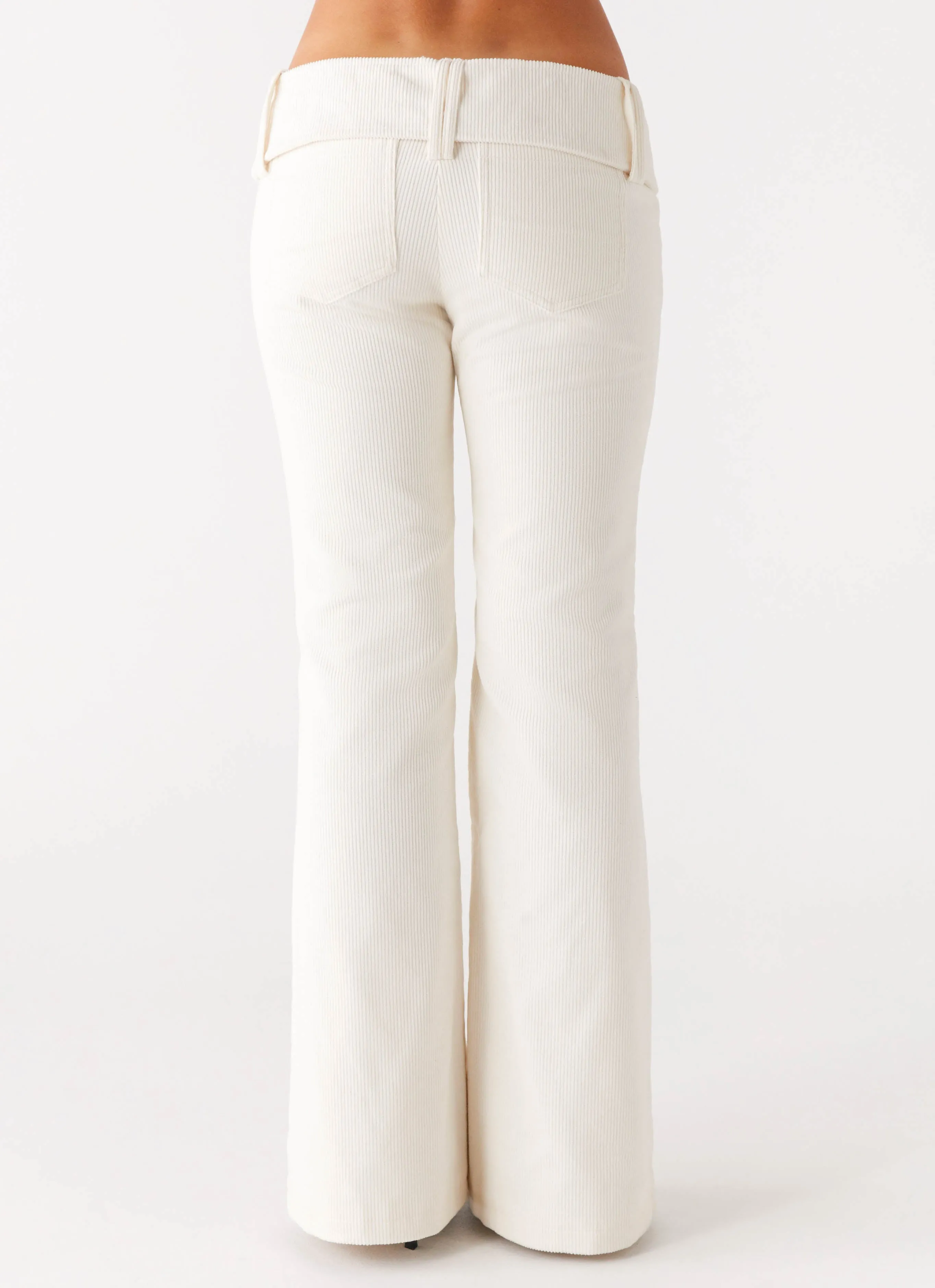 Festival Outfit Everyday Zadie Low Rise Cord Jeans - Pearl