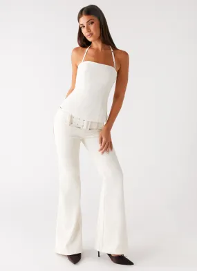 Zadie Low Rise Cord Jeans - Pearl Trend Friendly
