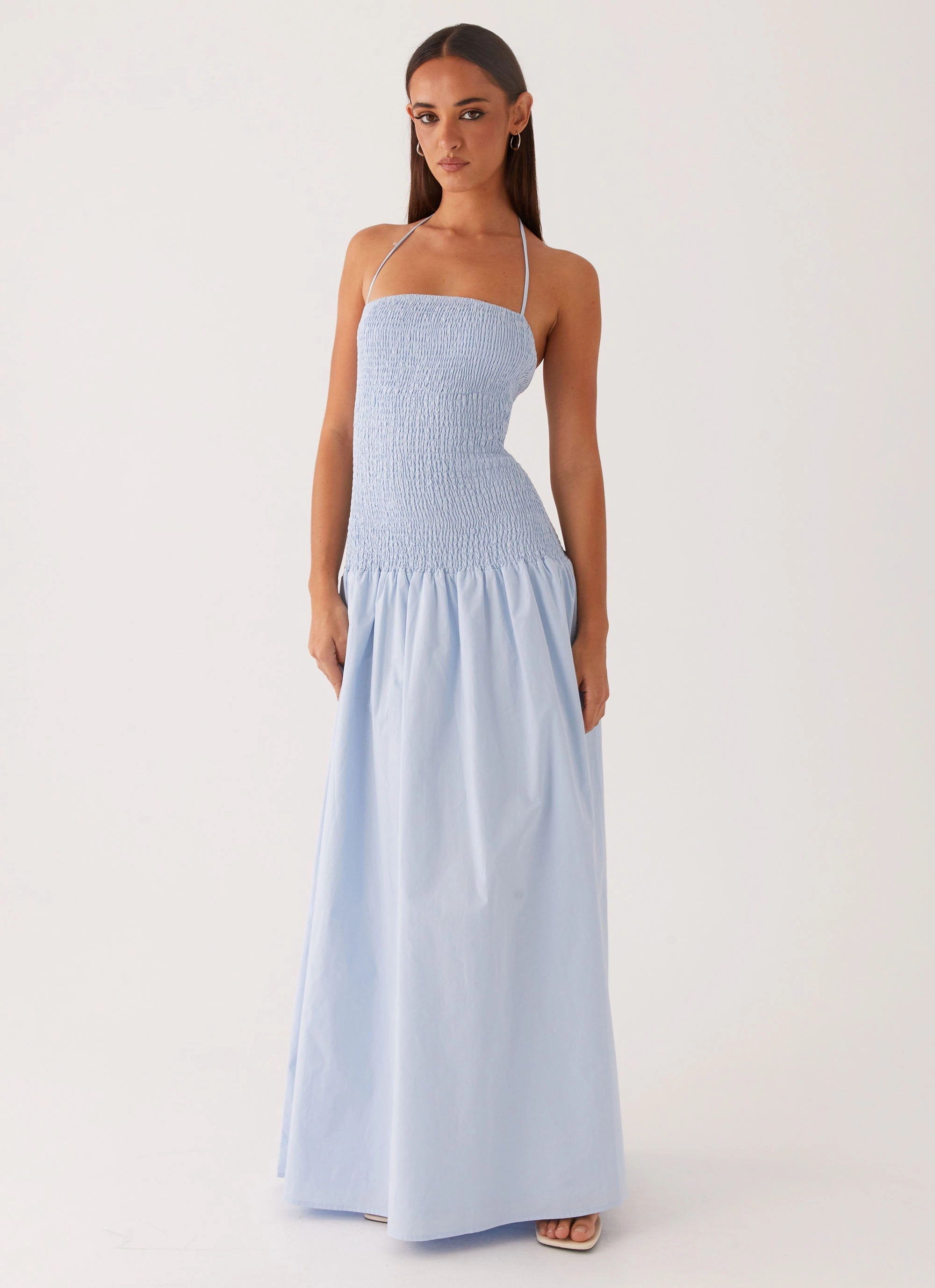 Breezy Comfort Zahra Maxi Dress - Blue