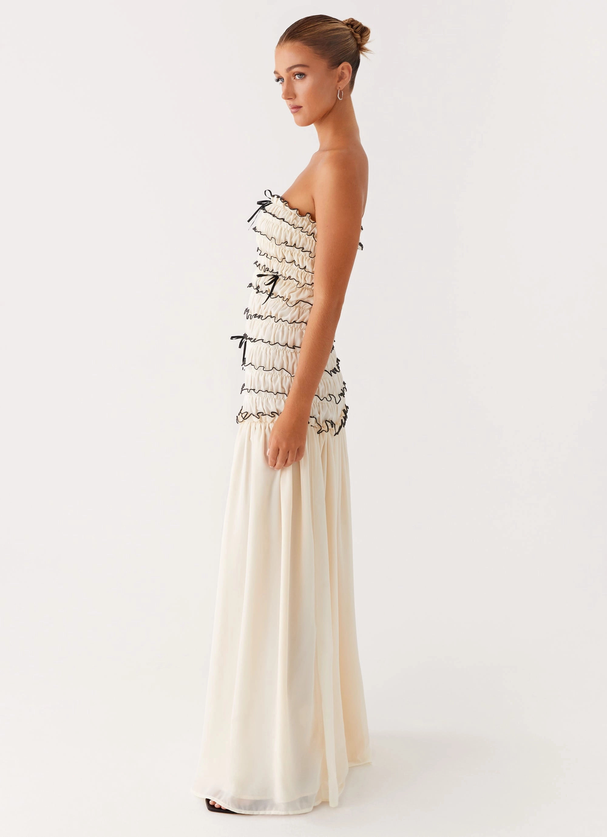Zariah Maxi Dress - Ivory Flattering Comfort Wear
